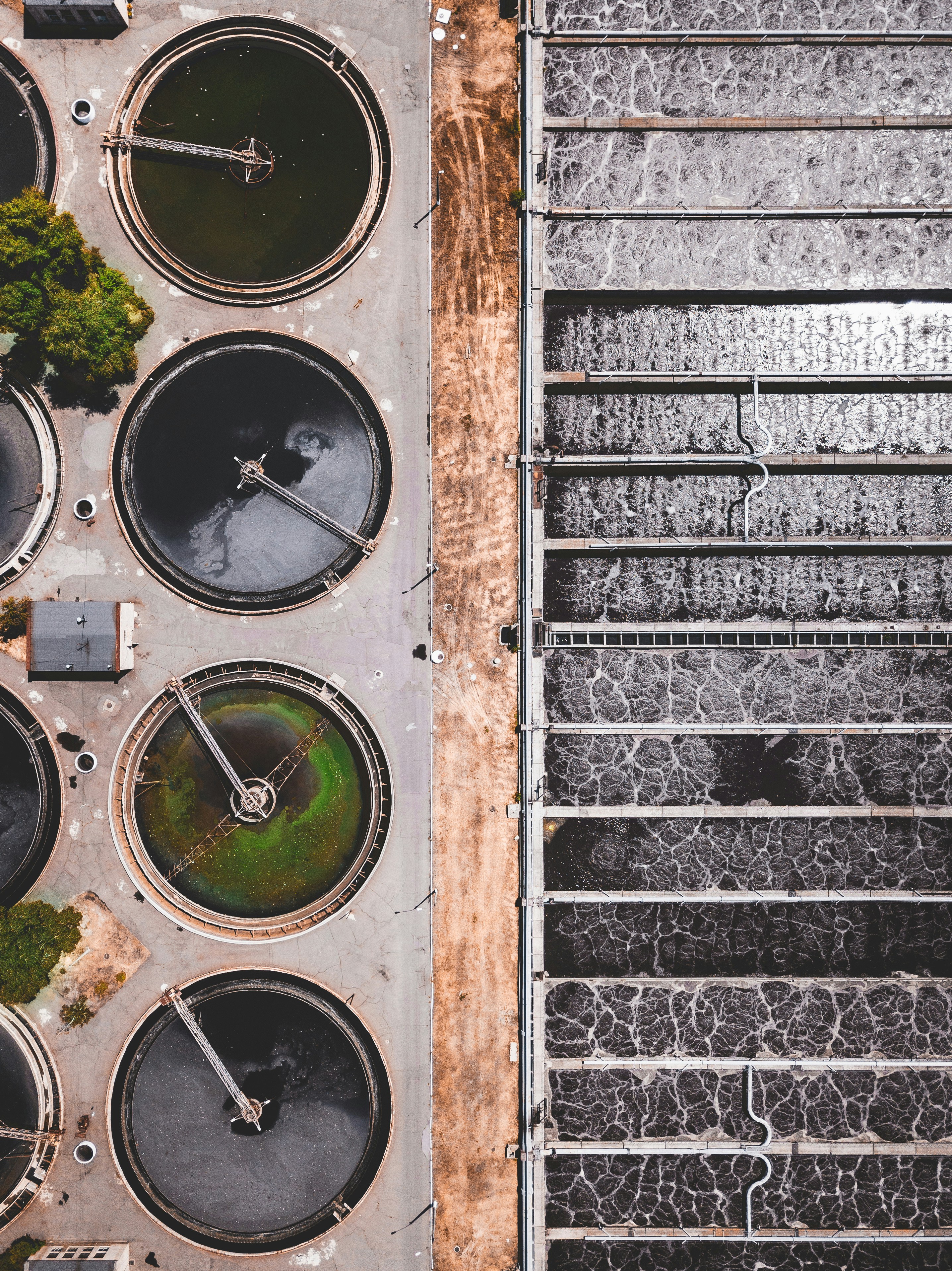 Industrial water treatment plant